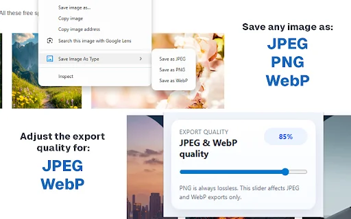 Save Image As Type: Simpan Gambar ke JPG, PNG, WebP dengan Mudah - Screenshot 2