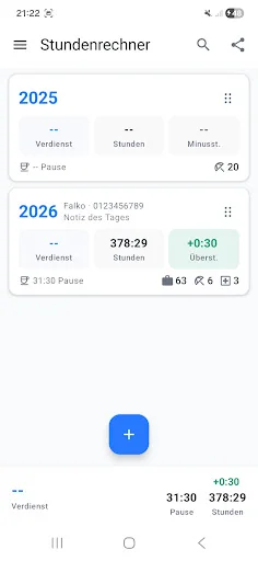 Download Stundenrechner Terbaru – Hitung Jam Kerja Gratis - Screenshot 1