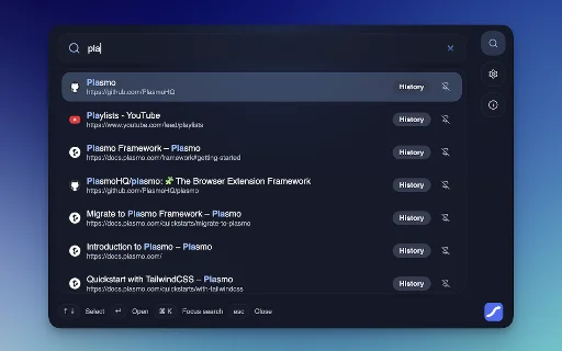 Download Chikamichi Terbaru – Command Palette Browser Cepat - Screenshot 1