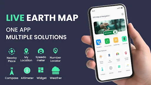 Download GPS Voice Map & Route Finder – Navigasi Akurat Gratis - Screenshot 1