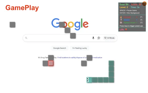 Snake Overlay: Game Ular Seru Langsung di Browser Anda - Screenshot 1