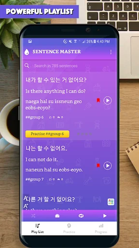 Download Korean Sentence Master Terbaru – Belajar Bahasa Korea - Screenshot 7
