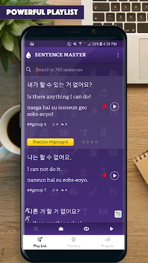 Download Korean Sentence Master Terbaru – Belajar Bahasa Korea - Screenshot 1