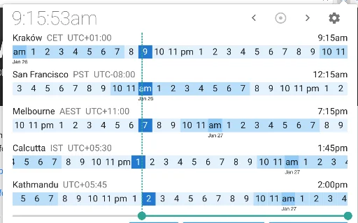 Unduh Worldtime Extension: Cek Zona Waktu Global dengan Mudah - Screenshot 1