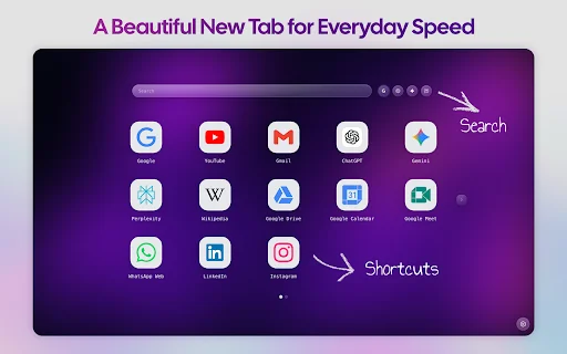 Download Radial New Tab Terbaru – Kelola Tab & AI Gratis - Screenshot 1