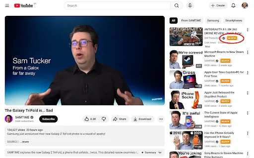YouTube Channel Blocker – Sembunyikan Channel & Shorts Gratis - Screenshot 3