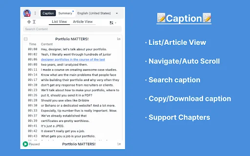 Download YouTube Caption Terbaru – Alat Subtitle & Terjemahan - Screenshot 2