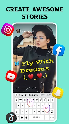 Stylish Text & Keyboard: Font Keren & Tema Keyboard Gratis - Screenshot 22