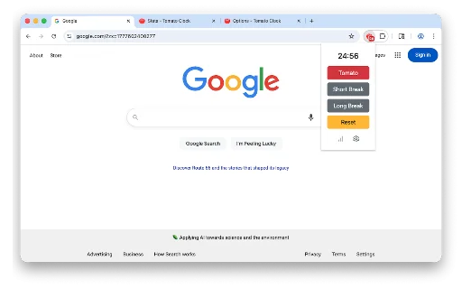 Tomato Clock: Pengatur Waktu Pomodoro Terbaik dan Gratis - Screenshot 1