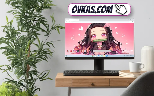 Download Chibi Nezuko Kamado Live Wallpaper – Tema Anime Lucu - Screenshot 4