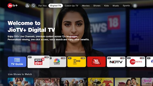 Download Jiotv+ Terbaru – Streaming TV & Hiburan Premium Gratis - Screenshot 1
