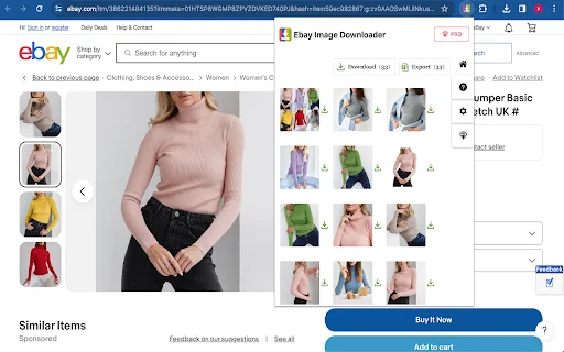 eBay Image Downloader: Unduh Gambar & Video Produk dengan Mudah - Screenshot 1