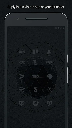 Download Murdered Out Icon Pack Terbaru – Tema Hitam Estetik - Screenshot 5