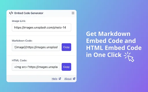 Embed Code Generator – Buat Kode HTML & Markdown Instan - Screenshot 2