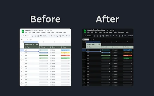 Google Docs Dark Mode – Mode Gelap Nyaman untuk Mata Anda - Screenshot 3