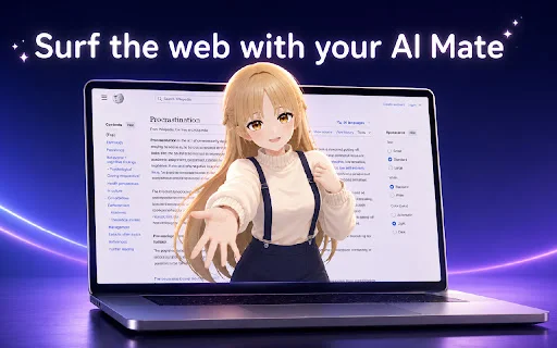 Download OshiKoi: AI Mate Browser – Pendamping AI 3D Terbaik - Screenshot 1