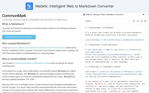WebInk: Konversi Web ke Markdown Terbaik – Unduh Gratis - Screenshot 1