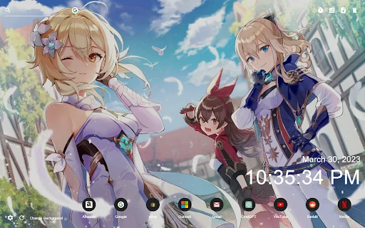Download Genshin Impact New Tab Terbaru – Tema Keren Gratis - Screenshot 5
