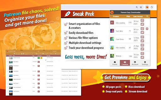 Patreon Easy Downloader: Kelola & Unduh Konten Patreon Anda - Screenshot 2