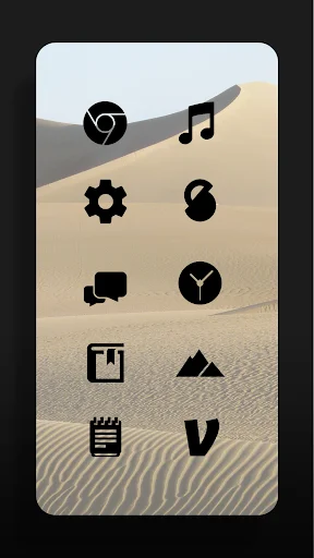 Download Flight Dark – Icon Pack Terbaru – Ikon Minimalis Gelap - Screenshot 7