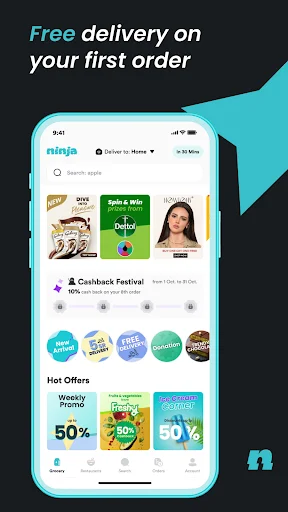 Download Ninja Terbaru – Aplikasi Belanja & Makanan Praktis - Screenshot 1