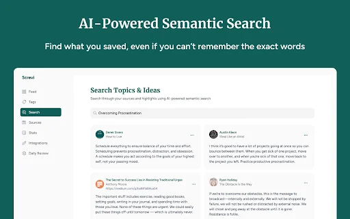 Screvi: Simpan Highlight & Kelola Bacaan Anda dengan AI - Screenshot 3