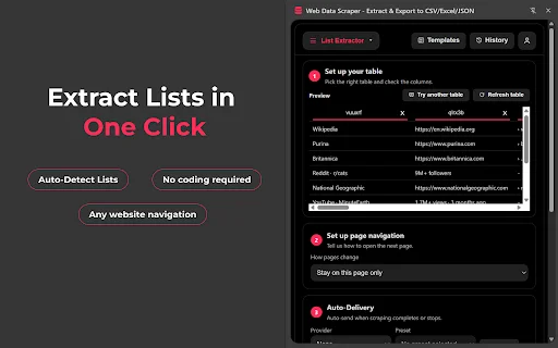 Web Data Scraper: Ekstrak Data Website ke Excel & CSV Mudah - Screenshot 2