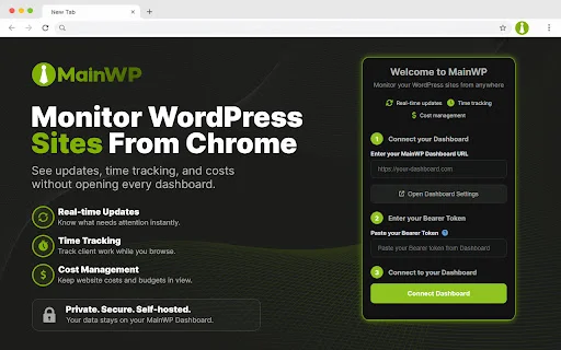 MainWP Browser Extension: Pantau Situs WordPress Anda Mudah - Screenshot 2