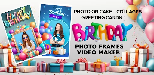 Download Happy Birthday Photo Frame – Bingkai & Video Ultah - Screenshot 2