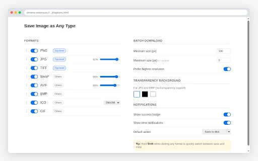 Save Image as Any Type – Konversi Gambar Web Jadi Mudah - Screenshot 2