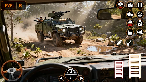 Download Army Cargo Truck Game 2026 – Simulasi Truk Militer Seru - Screenshot 4