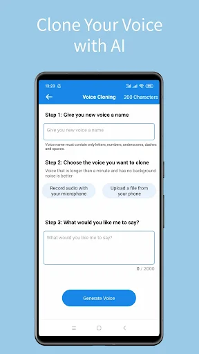Download Voice Clone: AI Voice Generator Terbaru – Ubah Suara Gratis - Screenshot 1