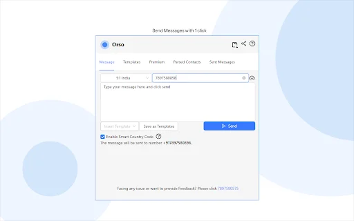Download Orso WA: Kirim Pesan WhatsApp Tanpa Simpan Nomor - Screenshot 1