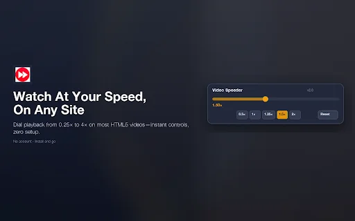Video Speeder: Atur Kecepatan Video di Browser Anda dengan Mudah - Screenshot 1