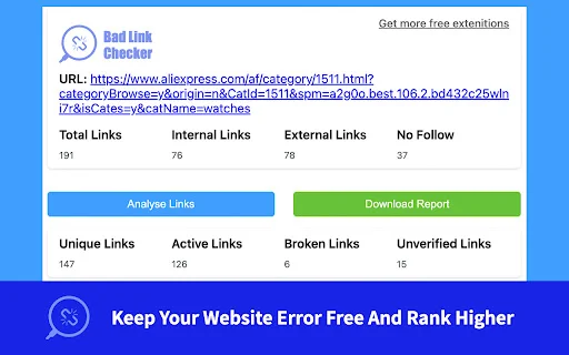 Download Website Broken Link Checker – SEO Tool Gratis Terbaru - Screenshot 1