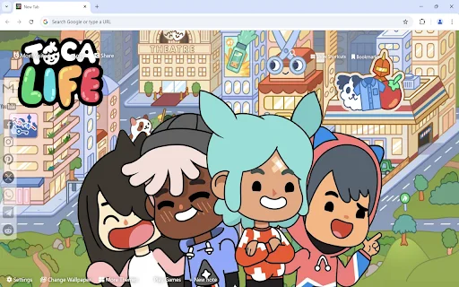 Download Toca Life World Wallpaper Baru – Ekstensi Tab Gratis - Screenshot 1