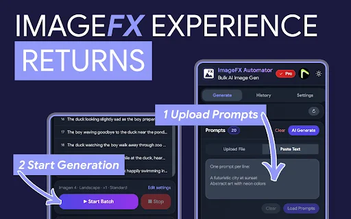 Download ImageFX Automator – Buat Gambar AI Massal Cepat - Screenshot 2