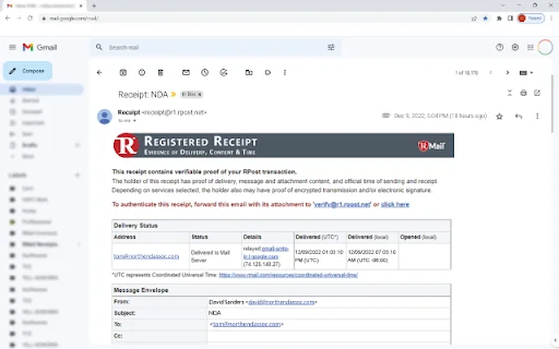Download RPost for Gmail Terbaru – Ekstensi Keamanan Email Terbaik - Screenshot 1