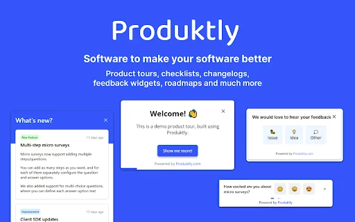 Produktly – Buat Product Tour Tanpa Coding & Tingkatkan Retensi - Screenshot 1