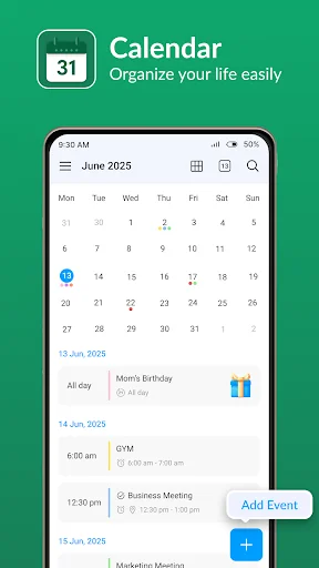 Download Calendar 2025: Aplikasi Perencana Jadwal & Tugas Harian - Screenshot 1