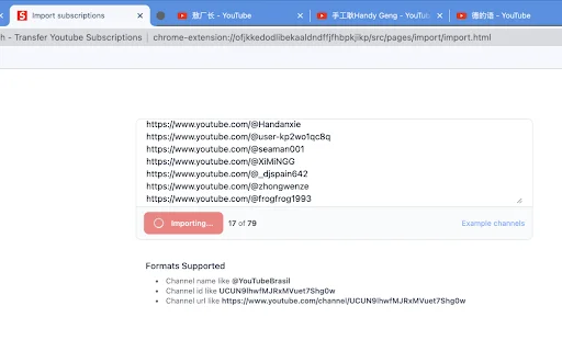 SubShift: Pindahkan Subscription YouTube dengan Sekali Klik - Screenshot 2