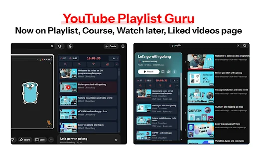 YouTube Playlist Guru: Atur, Cari, & Lacak Playlist YouTube Anda - Screenshot 1