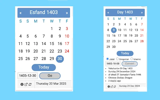 Download Persian Solar Hijri Calendar – Kalender Jalali Gratis - Screenshot 2