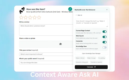 MyNextBrowser: Agen AI Otomatis untuk Browsing & Riset Cepat - Screenshot 4