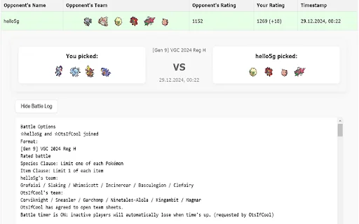 Download Pokémon Showdown Battle History – Analisis Pertarungan - Screenshot 2