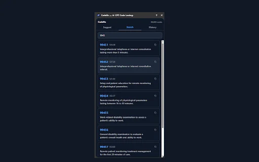 Download CodeRx AI CPT Code Lookup – Cek Kode Medis Cepat - Screenshot 2