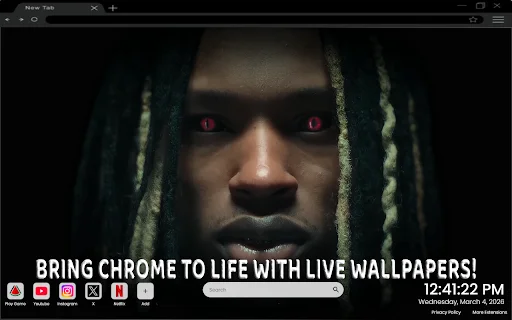 Download King Von Live Wallpaper Chrome – Tampilan Urban Keren - Screenshot 2