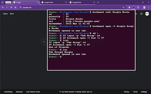 Chrome Terminal: Kelola Tab & Bookmark dengan Command Line - Screenshot 3