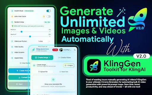 Download KlingGen Terbaru – Otomasi AI Video & Image Massal - Screenshot 1