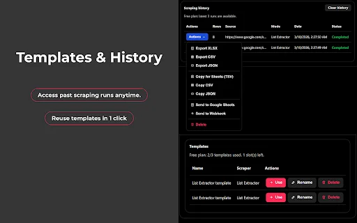 Web Data Scraper: Ekstrak Data Website ke Excel & CSV Mudah - Screenshot 5